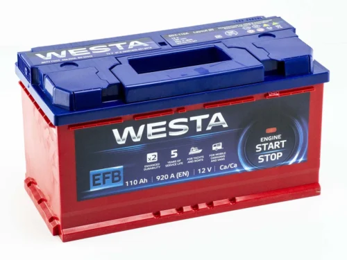 Акумулятор Westa 110Ач 920А EFB (Start-Stop) (L5) (0) Євро прав +