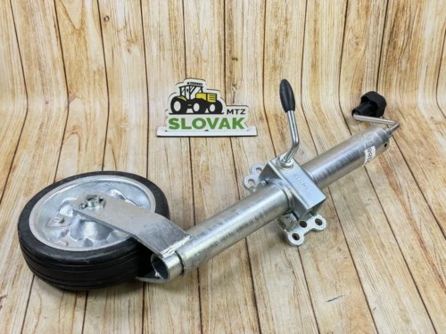 Колесо опорне причепа ручка з хомутом 300 kg.(Knott)