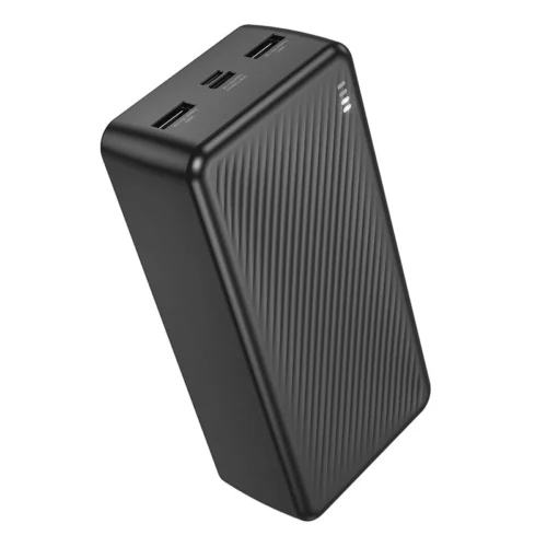 Повербанк 30000 mAh, 2 USB+Type-C/MicroUSB, індикатор заряд, 10W, чор. BJ55B (6941991116421)