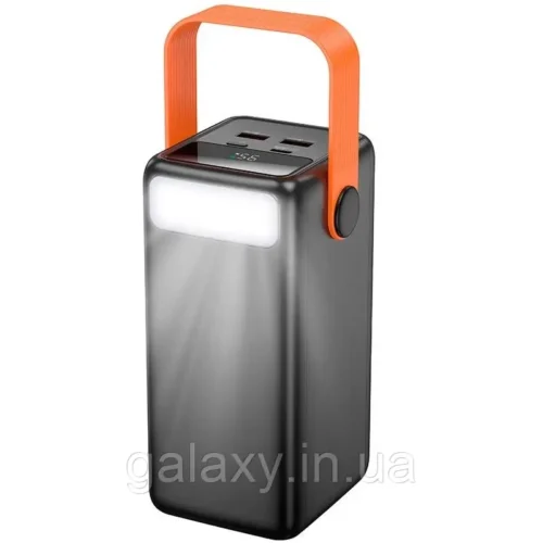 Повербанк 60000 mAh, 2 USB+Type-C, індикатор заряд, 22,5W, ліхтарик, чор. BJ66B (6941991115165)