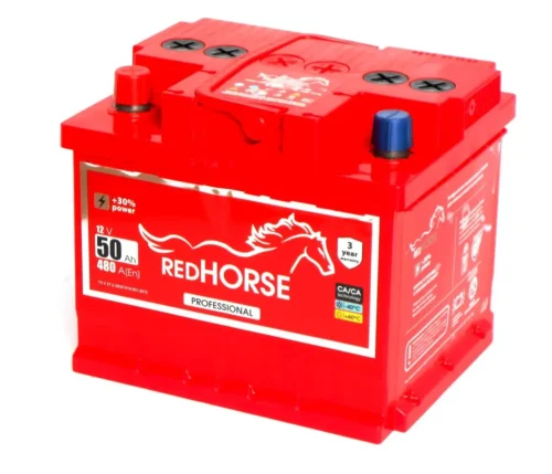Акумулятор Red Horse  50Аг 480А professional (L1) (0) Євро правий +