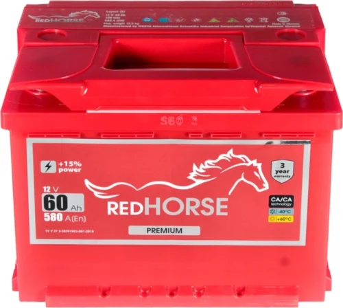 Акумулятор Red Horse  60Аг 580А premium (L2) (0) Євро правий +