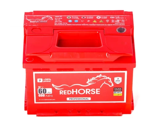 Акумулятор Red Horse  60Аг 600А professional (L2) (1)