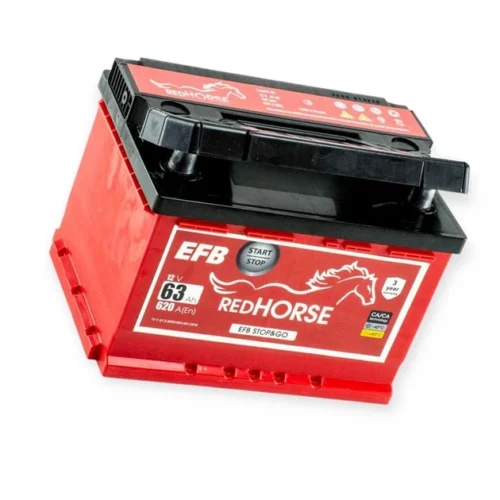 Акумулятор Red Horse  63Аг 630А EFB (Start&Stop) (L2) (0)  Євро правий +