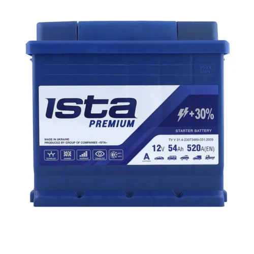 Акумулятор ISTA 54Ач 520А Premium (L1) (1) (5544602210)