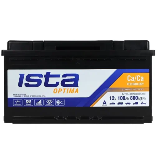 Акумулятор ISTA 100Аг 800А А1 Optima (L5) (0) Євро правий + (6001102221)