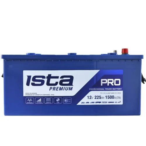 Акумулятор ISTA 225Aг 1500А Premium (D6) (7254602802)