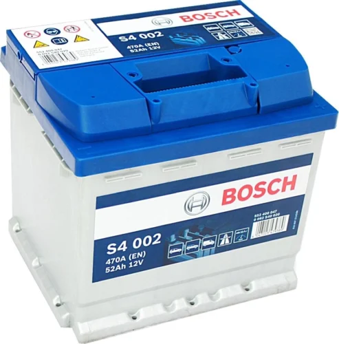 Акумулятор BOSCH  52Аг 470А S4 (L1) (0) Євро правий + (0092S40020)