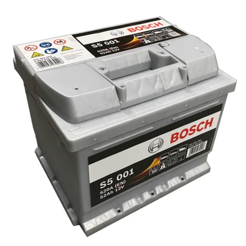 Акумулятор BOSCH  52Аг 520А S5 (LB1) (0) Євро правий + (H-175mm) (0092S50010)