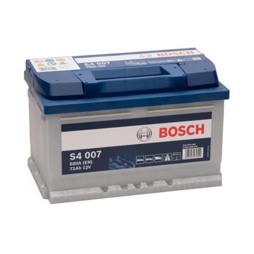 Акумулятор BOSCH  72Аг 680А S4 (L3) (0 правий + (0 092 S40 070)