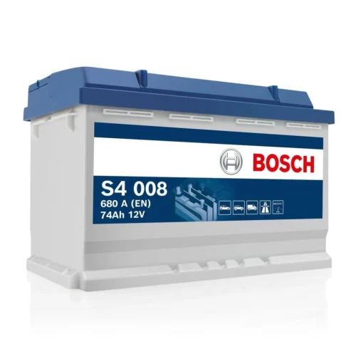 Акумулятор BOSCH  74Аг 680А S4 (L3) (0 правий + (680А) (0 092 S40 080 )