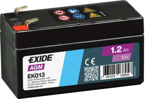 Акумулятор EXIDE 1,2Ач 18А AGM (Start-Stop) (L2) (0) Auxiliary (EK013)