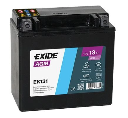 Акумулятор EXIDE 13 Аг 200А AGM (Start-Stop) (L2) (1) Auxiliary (EK131)