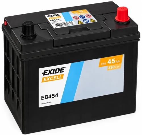 Акумулятор EXIDE  45Аг 330А Asia Excell (L1) (0)  правий + (EB454)