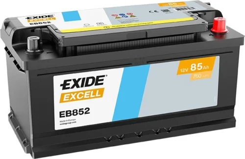 Акумулятор EXIDE   85Аг 760А Excell (LB5) (0) Євро правий + ( h=175) (EB852)