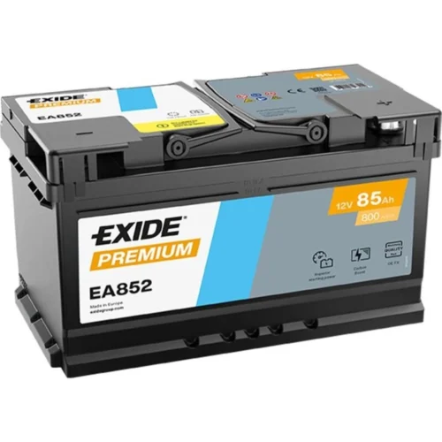 Акумулятор EXIDE   85Аг 800А Premium (L4) (0) Євро правий + ( h=175) (EA852)