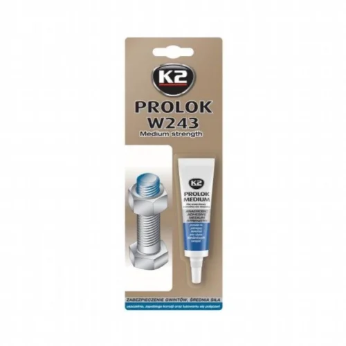 Фіксатор різьби K2 Prolok Medium Strength (W243) синій 6мл (B150N)