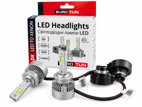 Лампа LED D2S mini 12V 55W DX 6000K CAN BUS радіатор з вентилят. ET-DX-D2 mini