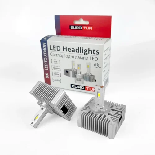 Лампа LED D5S 12V 55W DX 6000K CAN BUS радіатор з вентилят ET-DX-D5