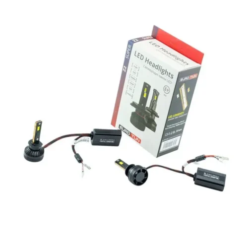 Лампа LED H1 12V 24V 65W EUROTUN Z2 10000L 5000K CAN BUS радіатор з вентилят. ET-Z2-H1 5000K