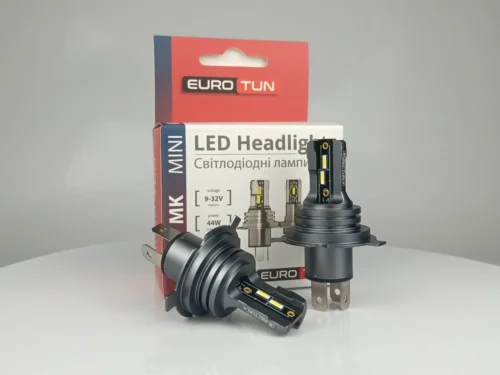 Лампа LED H3 12V 24V 44W EUROTUN MK 4500L 6000K радіатор ET-MK-H3