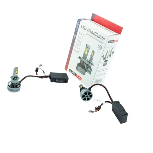 Лампа LED H3 12V 24V 80W EUROTUN Z3E 14000L 6500K CAN BUS радіатор з вентилят. ET-Z3E-H3