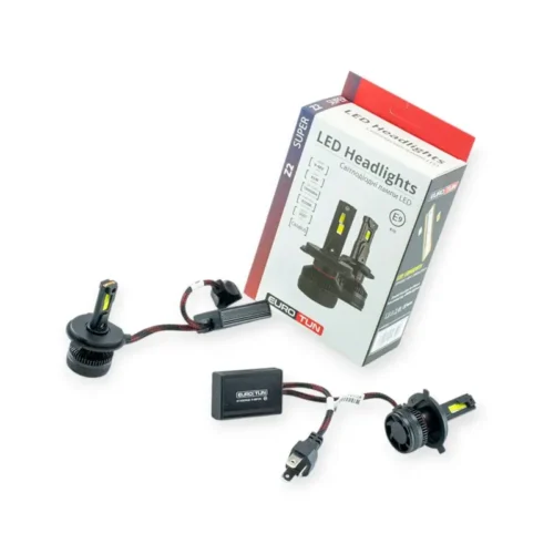Лампа LED H4 12V 24V 65W EUROTUN Z2 10000L 5000К CAN BUS радіатор з вентилят. ET-Z2-H4 5000K