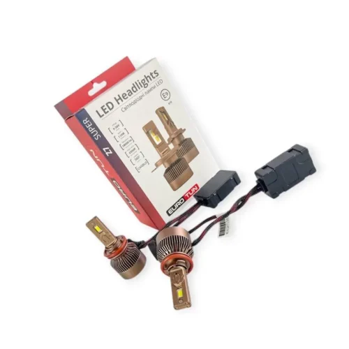 Лампа LED H8/H9/H11/H16 12V 24V 110W EUROTUN Z7E 18000L 6500K CAN BUS радіатор з вентилят. ET-Z7E H1