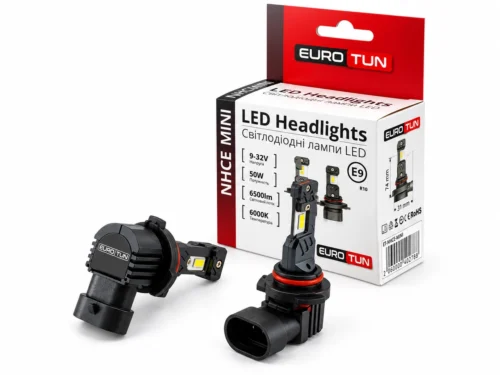 Лампа LED HB4 12V 24V 50W EUROTUN NHСE 6500L 6000K радіатор  ET-NHСE HB4