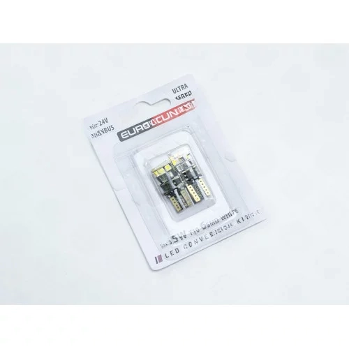 Лампа LED БЦ 12V W5W (W2,1x9,5d) T10 WHITE 6 SMD 3030 4,2W 420Lm 5700K обманка ET-T10 6SMD 3030-U