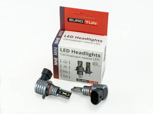 Лампа LED HIR2 12V 24V 44W EUROTUN NHE 4500L 6000K радіатор ET-NHE 9012