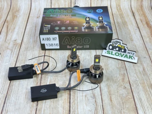 LED лампи AI80 H7 80W (Біле-Жовте) 4кольори 3000к-8000к керування через телефон (Bluetooth)
