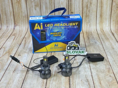 LED лампи AI70 H7 80W (Біле-Жовте) 3000к-8000к керування через телефон (Bluetooth)