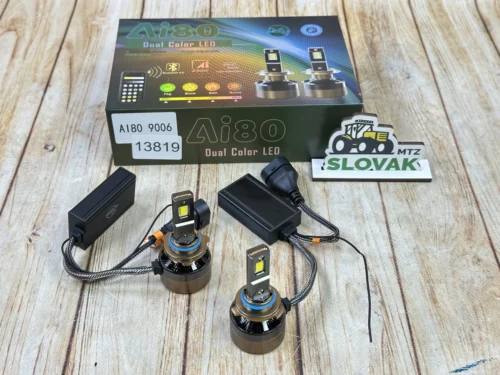LED лампи AI80 9006 HB-4 80W (Біле-Жовте) 3000к-8000к керування через телефон (Bluetooth)