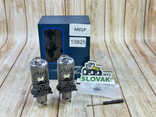 Лампа LED з лінзою H4 12-24V 80W Y-1 8000L радіатор + вентилятор (M01P)
