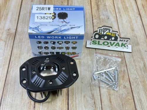 LED Фара врізна лінзована (Метал корпус) 25R1W