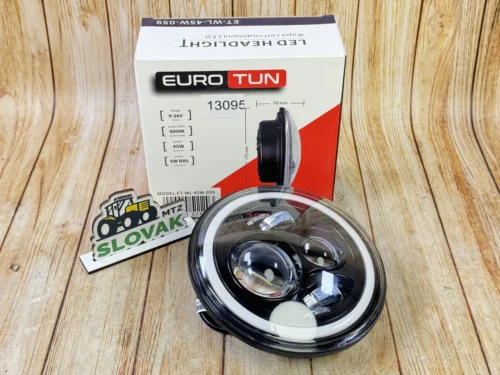 Фара 2101-2121 LED (178мм 7") 45W + LENS + "ангельські очі"+4led шт. EuroTun ET-WL 45W-059
