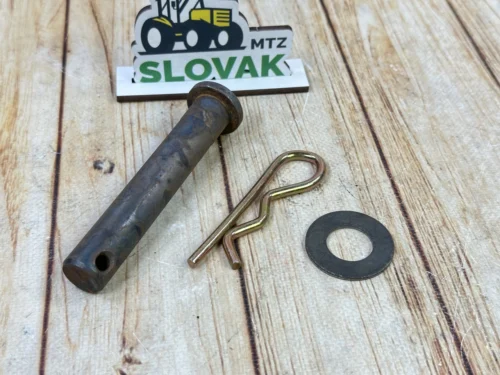 Палець розкосу МТЗ нижній (без різьби) (сталь 45, закалений) + шайба + шплінт TDX Premium РК-149